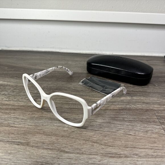 Coach HC8166 Sunglasses FRAMES ONLY White Crystal Mosaic Gradient 58-18-135 main image 9
